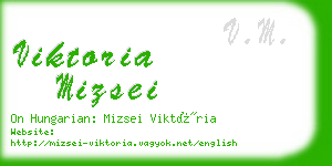 viktoria mizsei business card